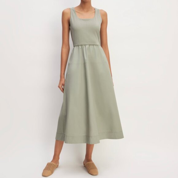 Everlane Sage Green Midi Dress - Picture 1 of 10